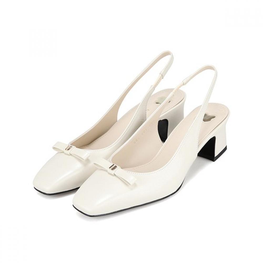 Barbara Cowhide Square 5cm Women Slingback Bbi201iv 250mm