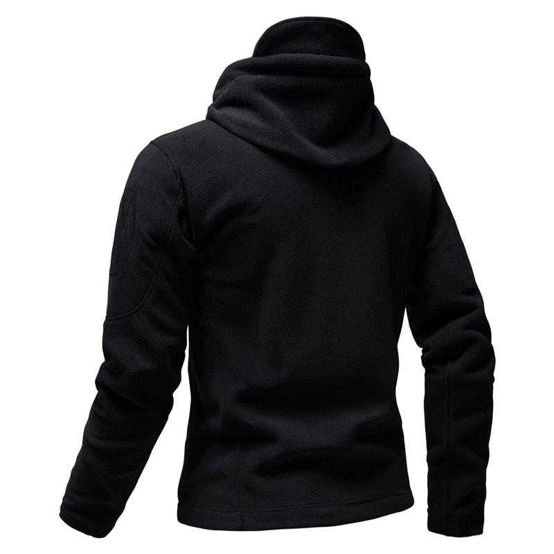 Spring and Autumn European and American Men's Outdoor Leisure Training Multi-Pocket Polar Fleece Warm Jackets S-XXL
