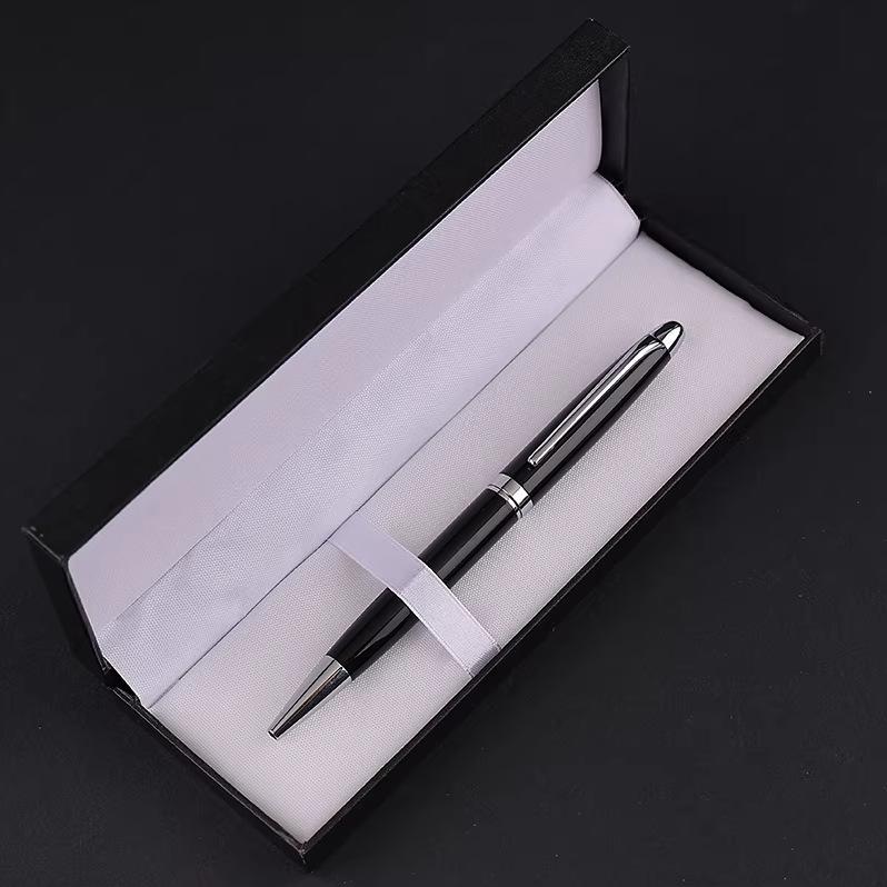 Metal Rotary Orb Pen Office Ballpoint Pen Neutral Signature Pen Gift Box Business Gift Advertising Pen