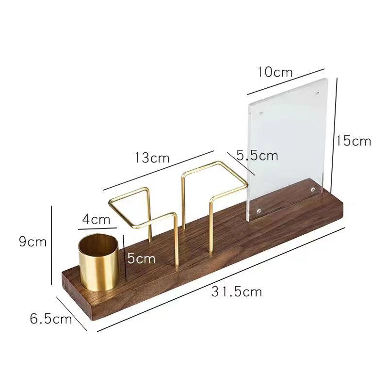 Desktop Organizer Tableware Supplies Wood Tissue Paper Holder Napkin Holder Brass Tissue Box Storage Toothpick Box