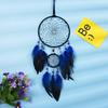 Vintage Blue Feathers Dream Catcher Large Wind Chimes Wall Hangings Living Room Pendant Home Decorations For Girls Party Gifts