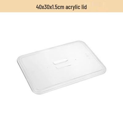 Stainless Steel Rectangular Divided Serving Tray with Lid