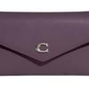 Coach Wyn 21 Snap Closure Detachable Shoulder Strap Envelope Bag Women Shoulder Bag Deep-Purple C8439-03V0G
