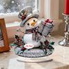 Christmas Party Supplies 2D Acrylic Angel Figurine with Warm LED Lights, Glowing Holiday Tabletop Decorative Signs Decor for Home Living Room