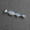 Natural Moonstone Pendant, Handmade Pendant, 925 Sterling Silver Pendant, Multi Stone Pendant, Anniversary Pendant