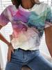 Short sleeved 3D digital printed cross-border new summer women's T-shirt fashion trend 2879 EMA