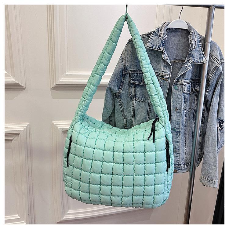 Pleated Cloud Bag 2025: Large Cotton Tote, Korean Style Crossbody & Shoulder Bag