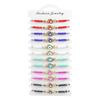 Bohemian Hand-woven Colorful Seed Bead Adjustable Bracelet with Rhinestone Connector