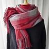 Women's 2024 Korean Style Plaid Snood: Versatile Thick Tassel Shawl for Autumn and Winter