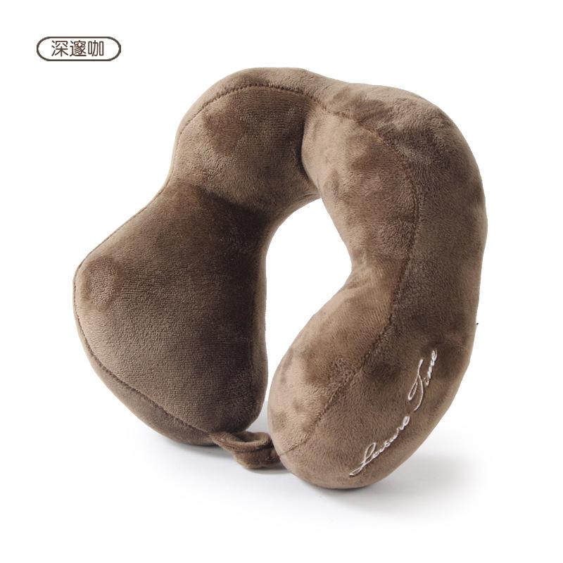 

Neck pillow, travel plane pillow, U-shaped pillow, cervical spine pillow 27*27CM темно-коричневого