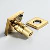Wall Mounted Massage Shower Jets Brass Bathroom Shower Faucet Accessories Square Gold G1/2 Connector 5years Guruantee