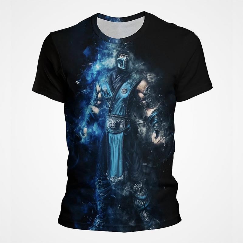 Mortal Kombat Game 3D Print T-Shirts Summer Men Women Casual Fashion Oversized Short Sleeve