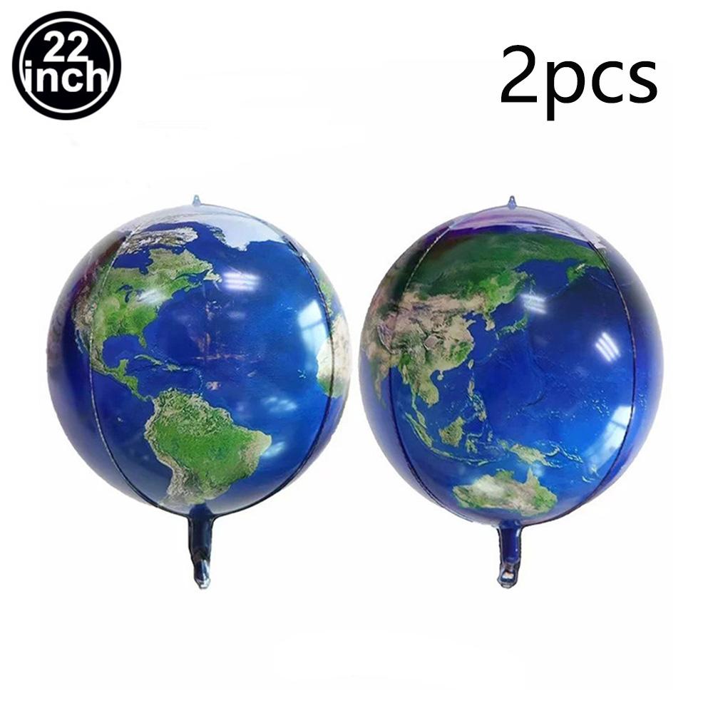 Balões Terra de 22 Polegadas Balão Planeta Mapa Mundi Global Balão de Látex para Tema de Viagem Tema Espacial Suprimentos para Festa de Aniversário Retirar