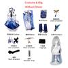 Game Impact Skirk Cosplay Costume Wig Hair Tartaglia Master Skirk Cosplay Shoes For Women Role Play Dress Outfits