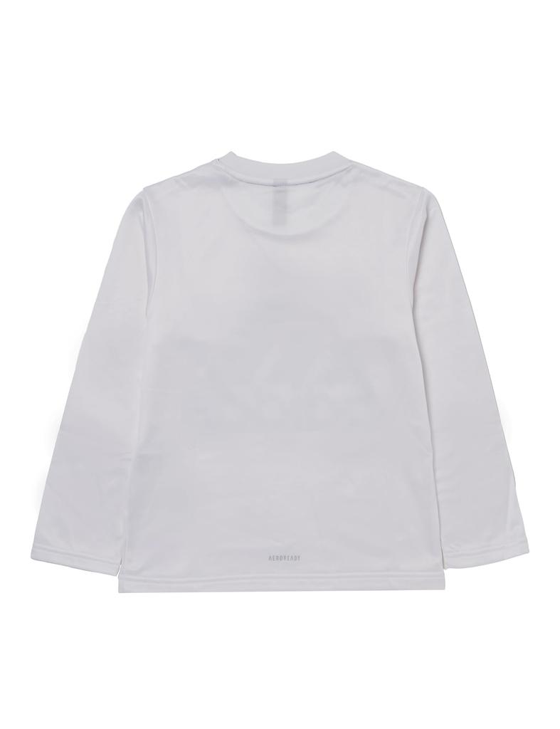 Adidas STD1 Long Sleeve White Size 120 Kids' T-Shirt, Boys' KPX85, (JP4890),