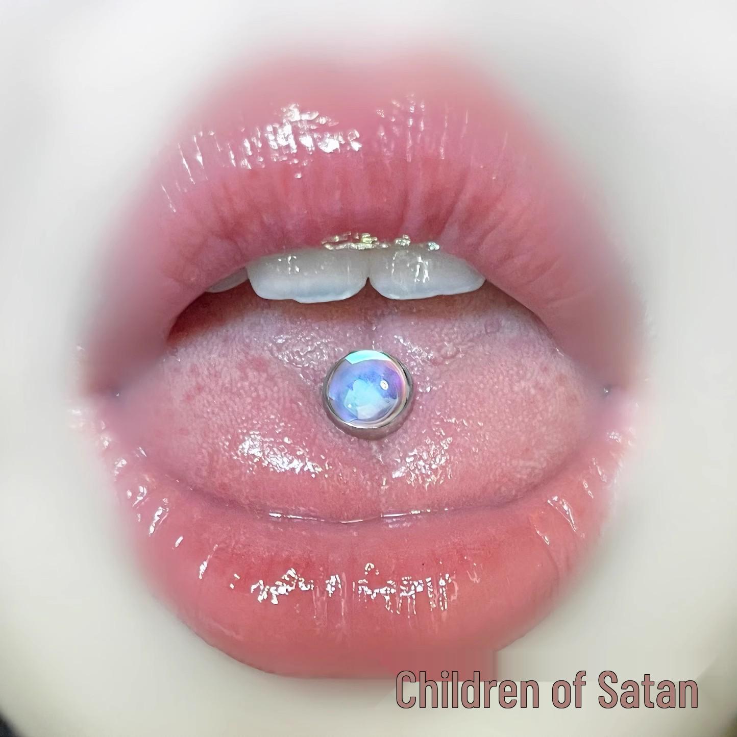 

Милашка Горячая Девушка Титановая Сталь Кольцо для Языка Пирсинг Ювелирные Изделия с Внешним Спиральным Дизайном Bar Length 12mm, Thickness 1.6mm