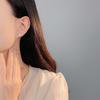 Simple Apricot Leaf Screw Earrings for Women Niche Design New Atmosphere Earrings