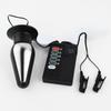 Electric Shock Breast Black Clamps with Big Anal Plug