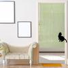 Stylish Noren Curtain, Room Divider, Privacy Curtain, Solid Color, Muji, Black Cat, Kitty Appliqué, Natural, Appli-Cat, 85x150cm