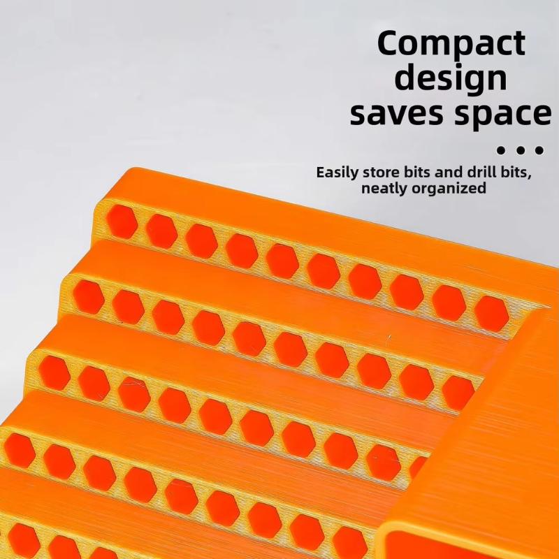 1Pcs Screwdriver Head Storage Toolbox Hole Board Screwdriver Stand Hex Shank Organiser Drill Holder 50 Holes Bit Organiser