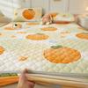 Mother-and-baby Milk Velvet Padded Bedspread with Cotton Padded Single and Double Simmons Bedspread Mattress Protective Cover
