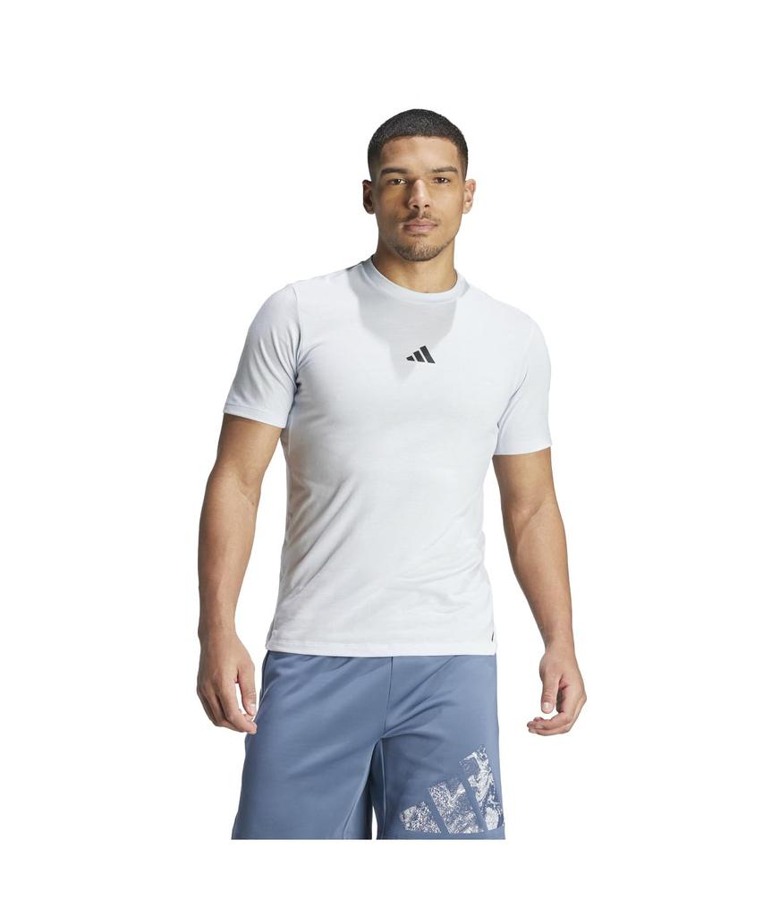 Adidas JRZ44 Short Sleeve Hello Size Men's T-Shirt, Blue/Black (IT2128), J/M