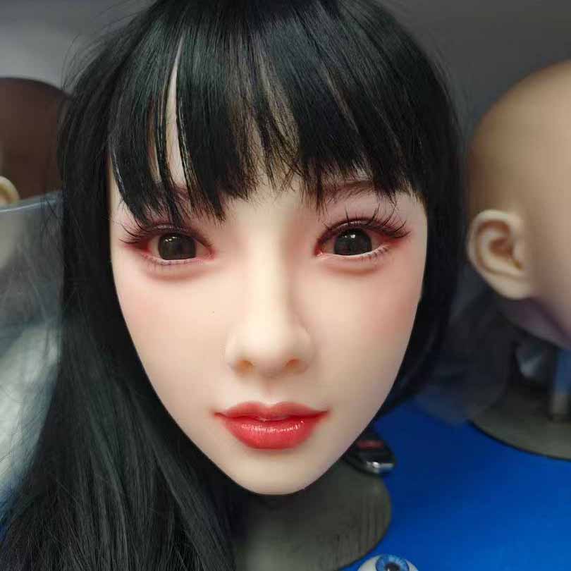 M16 Interface Suitable for 135-172cm Solid Doll TPE Black Hair Head Oral Sex Exquisite Makeup Sex Dolls Accessories Men