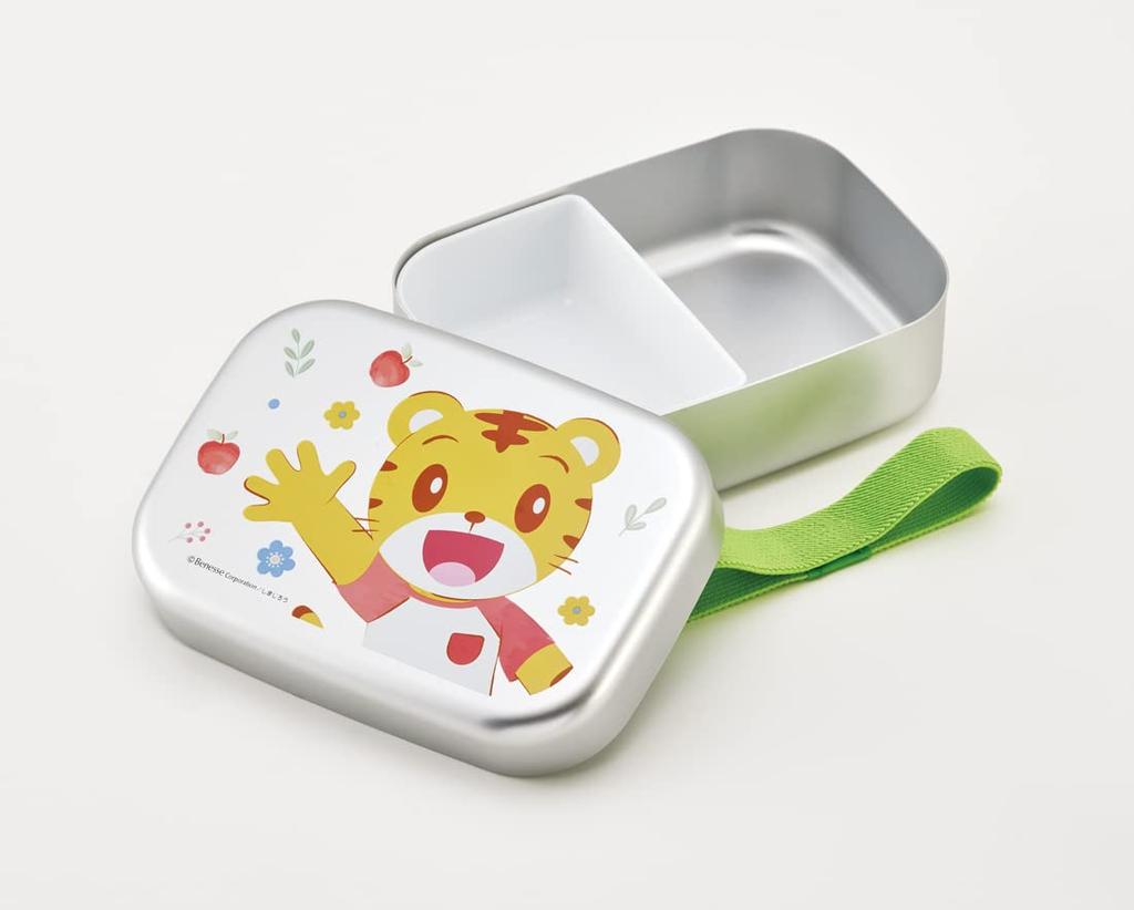 Skater Bento Box 370ml Shimajiro 23 Aluminum for Children Made In Japan ALB5NV-A