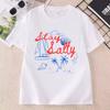 Stay Salty Graphic Tee Beachy Summer Cotton T Shirt Casual Round Neck Printed Short Sleeve T-shirts Woman Comfortable Clothing