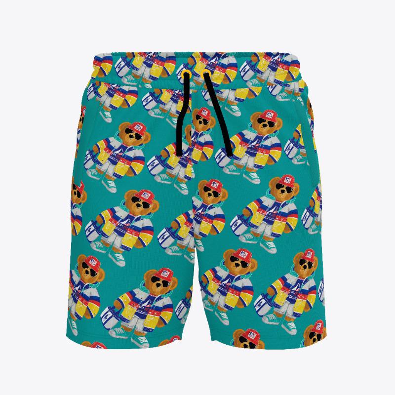 Men's 3D Print Quick-Dry Surf & Swim Shorts - Trendy Casual Beachwear