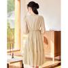 Women's Elegant Long-Sleeve Midi Dress