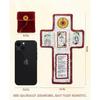 Onism 3Pcs Prayer Quilt with Cross ide,Mini Handcrafted Pocket devotional,Portable Pocket Shrine Catholic, Christian Gifts for Catholic