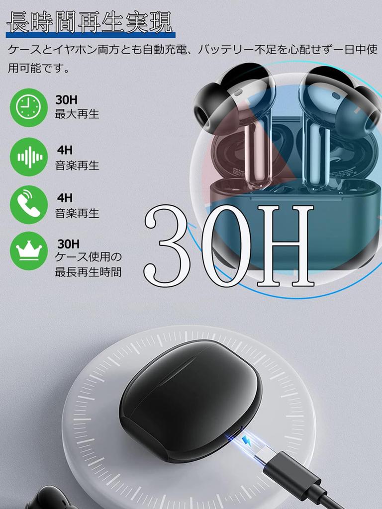 Bluetooth Wireless Earbuds Acoustic Technology Bluetooth Earbuds with Automatic Instant Touch Compact Design for and Web Conferencing [2025 Model]