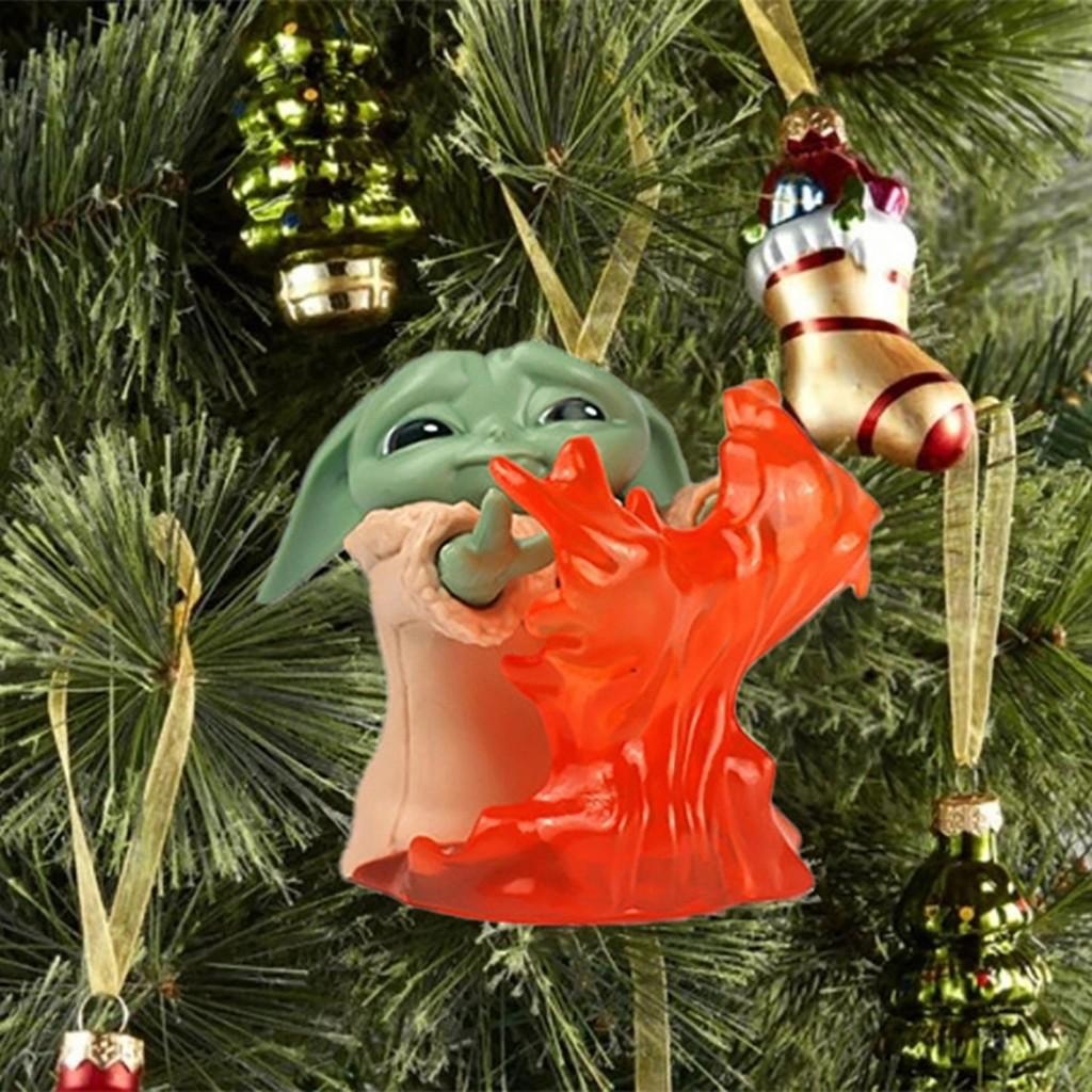 Baby Adorable Cartoon Yoda Santa Holiday Decoration Perfect For Trees Christmas