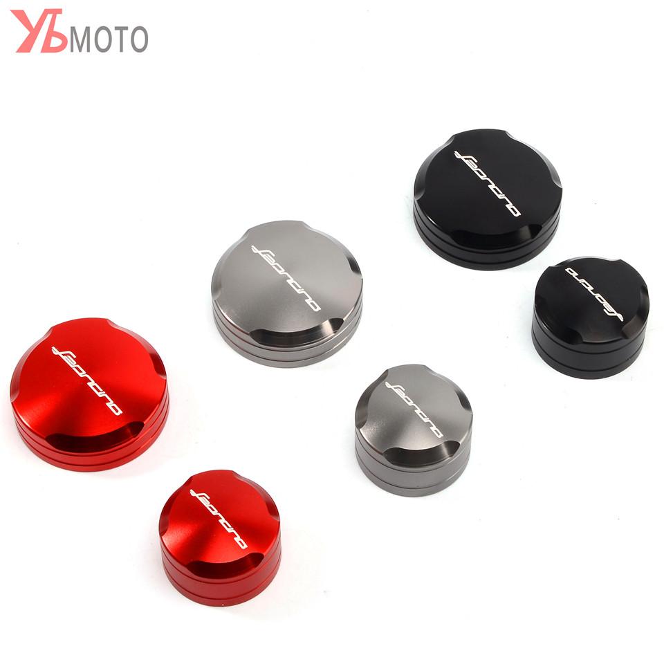 Flash Deals Cilindru din aluminiu pentru motociclete față și spate Combustibil lichid de frână Capac rezervor Capac rezervor pentru benelli Leoncino 500