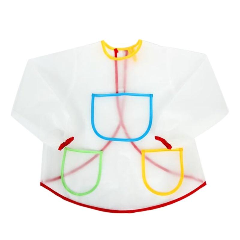 New Waterproof Anti-Wear Apron Painting Drawing Coat for Children Costume Crafts DIY Paint Antifouling Ap