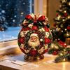 with Bow DIY Patchwork Christmas Ball Kit Handmade Vintage Fabric Xmas Ball Kit  Window Display