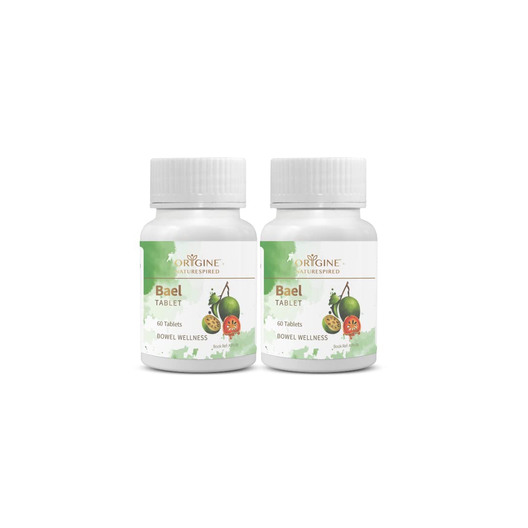 

Origine Naturespired Bael Tablets Herbal Aegle Marmelos Extract Daily Wellness Digestive Comfort Supplement Pack of 2