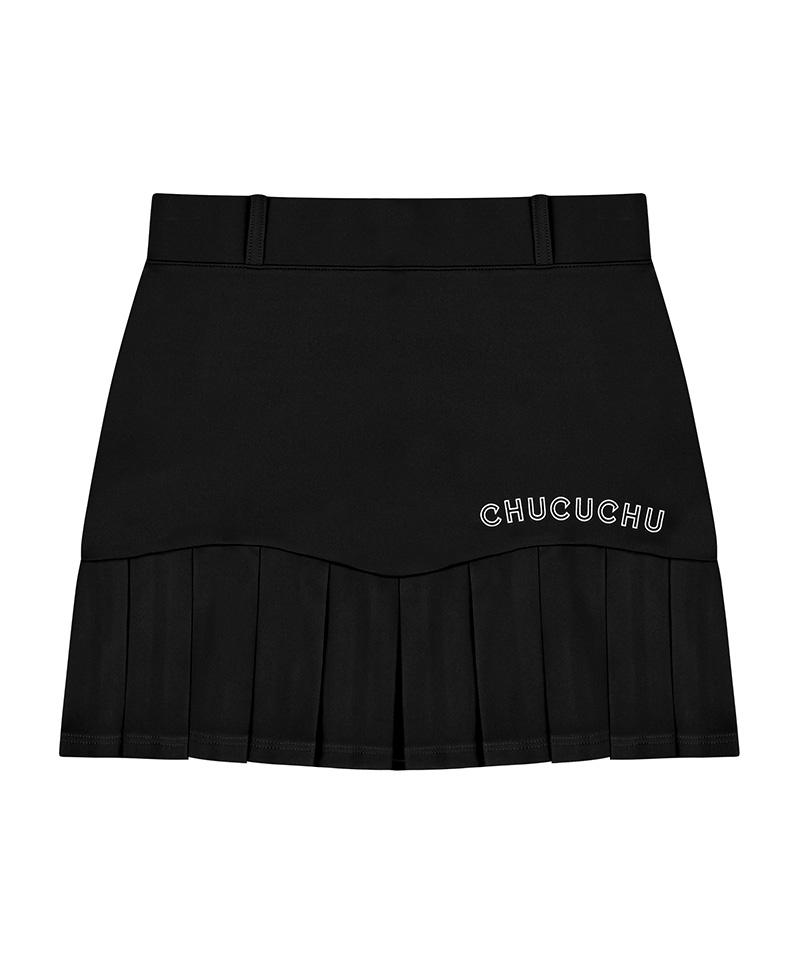 Chuku Chu Cbess-Sk008W Jersey Pleated Skirt