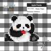 Apple Heart Panda LEGO Compatible Summer Toys: Children's Puzzle & Building Blocks Set