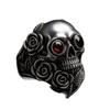Vintage Gothic Skull Rose Ring For Men WoVintage Gothic Skull Rose Ring For Men Women Hip Hop Biker Finger Ring Halloween Birthd