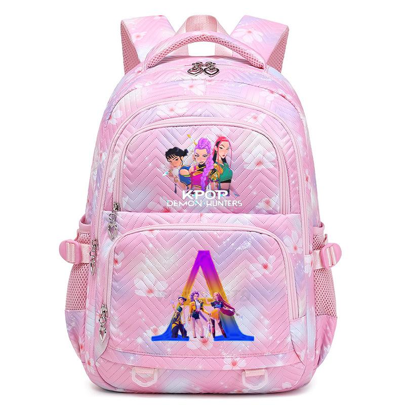 Korean Version Of Kpop Peripheral Large-Capacity Lightweight Primary And Secondary School Schoolbag Trend 26-Letter Printed Backpack no specification