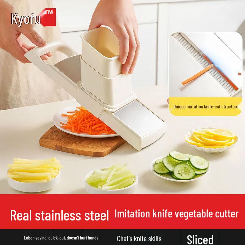 Multi-functional Vegetable Slicer & Grater Safety Hand Guard, Even & Non-Slip Cutting