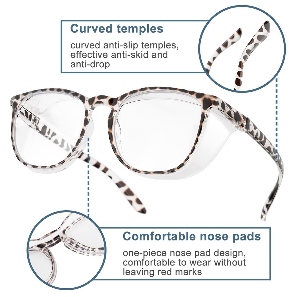 2PCS Multi-coloured PC Anti-flecking Pollen Goggles Men's and Women's Sunglasses Anti-blue Light Radiation Glasses