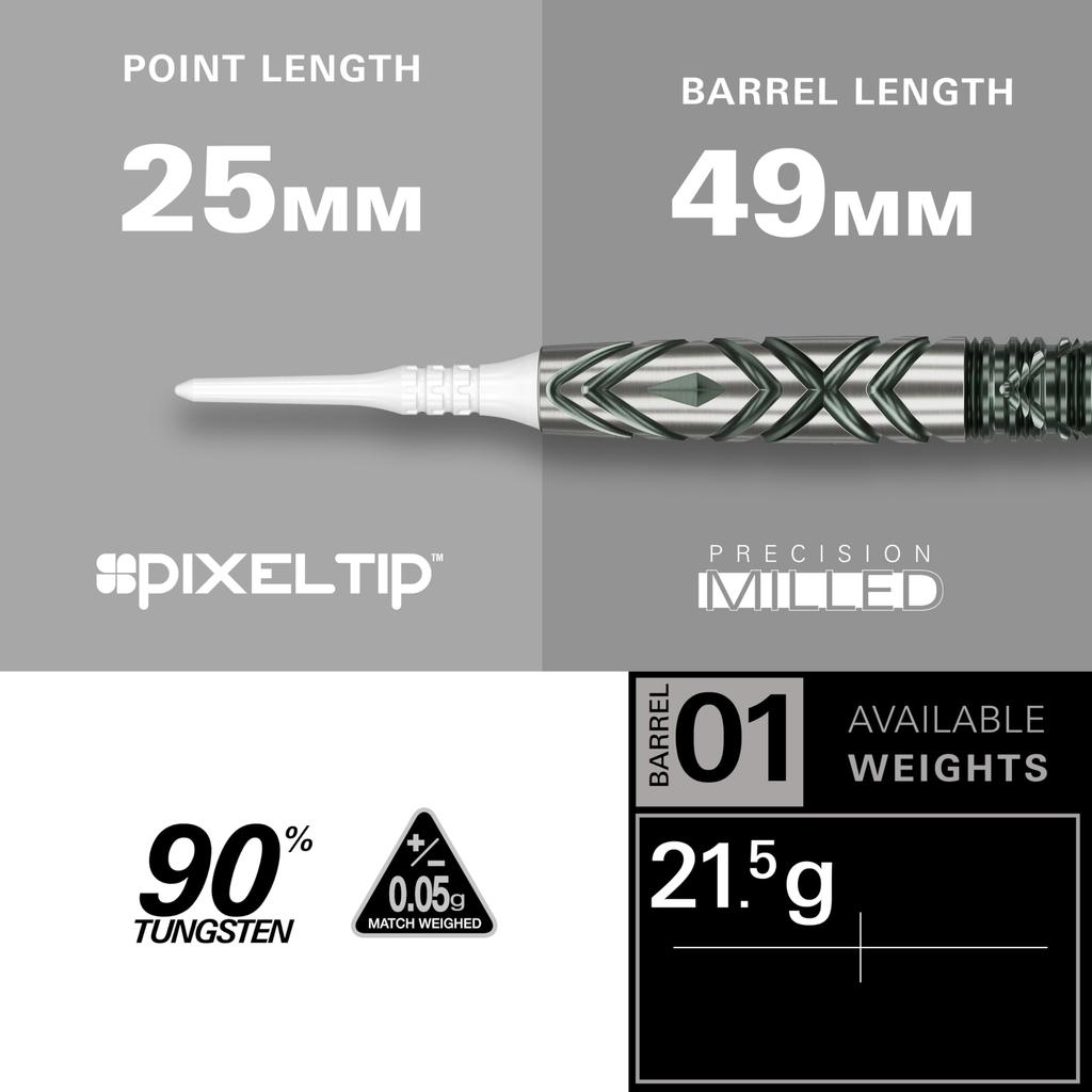 TARGET THE MIRACLE GEN6 2BA SOFT TIP DARTS Miracle G6 Soft Tip 90% 21.5G (The Darts)