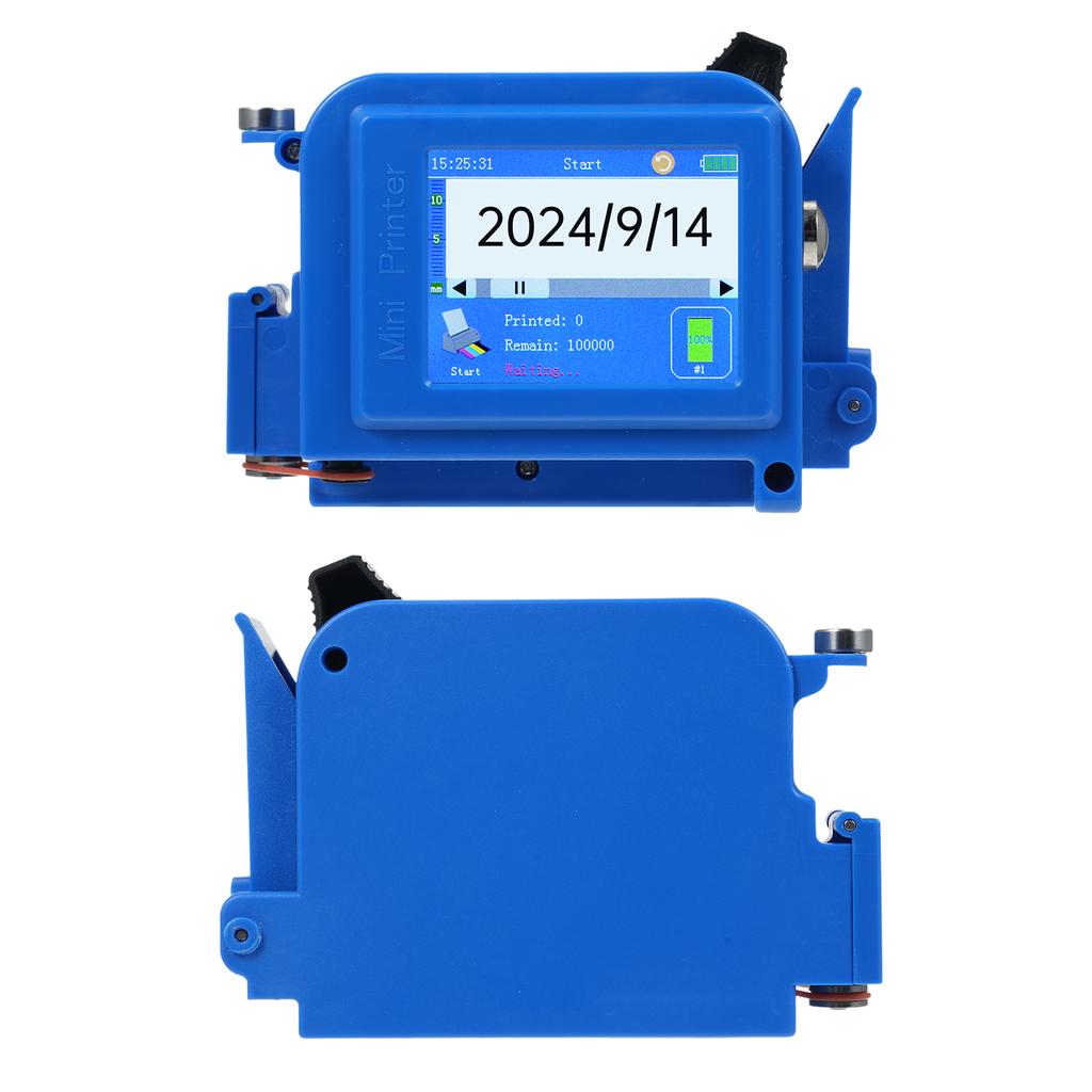 Mini Handheld Inkjet Printer with 2.4 Inch Touchscreen Intelligent Barcode Printer Support Logo