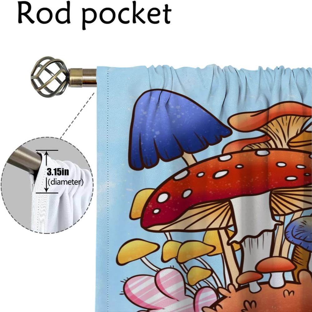 Nice Picture Curtains Child Room Partition Shades Tulle for Bedroom Blackout Curtain Halloween Decoration Home Interior Curtains