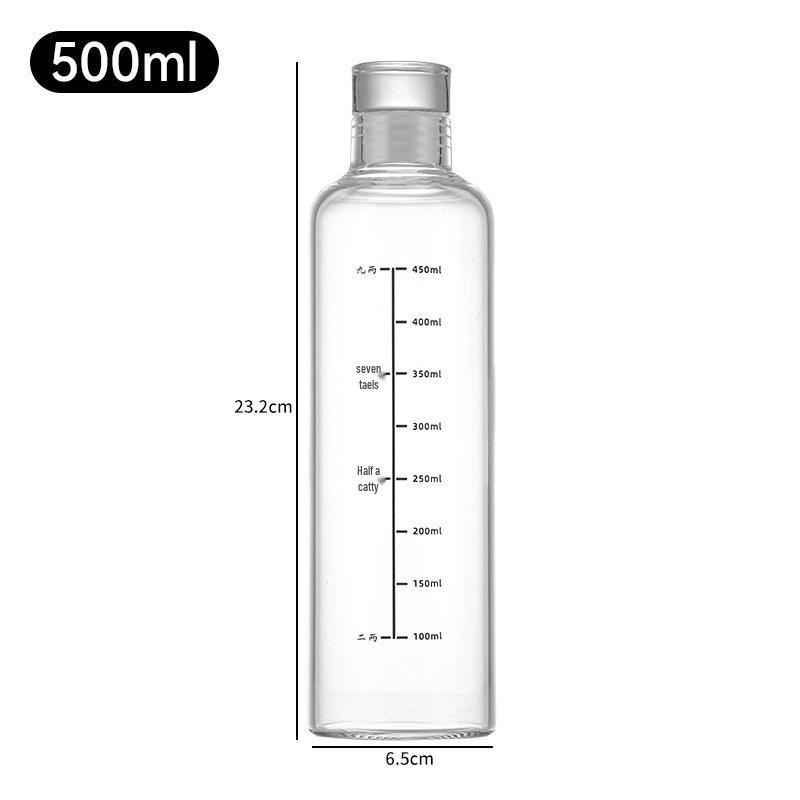 Xiaohongshu-Style High Borosilicate Heat-Resistant Glass Cup for Water, Juice, or Cola