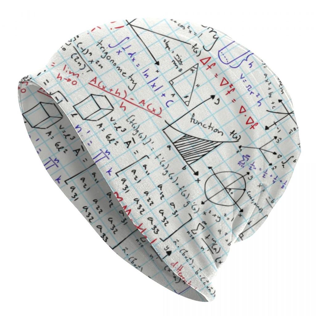 Custom Pure Math Nerd Bonnet Hats Hip Hop Knit Hat For Women Unisex Winter Warm Physics Science Skullies Beanies Caps