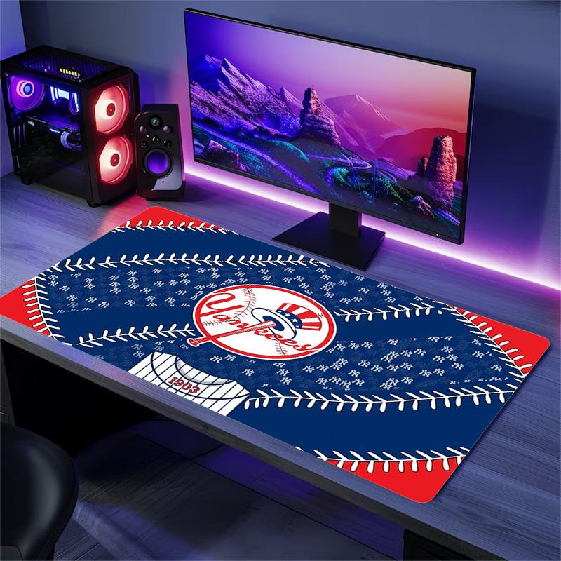 New York Yankees Color Mouse Pad Large Gaming Table Cushion Non-slip Laptop Tablet Big Mousepad XXL Mat Mini PC Playmat With Lock edge